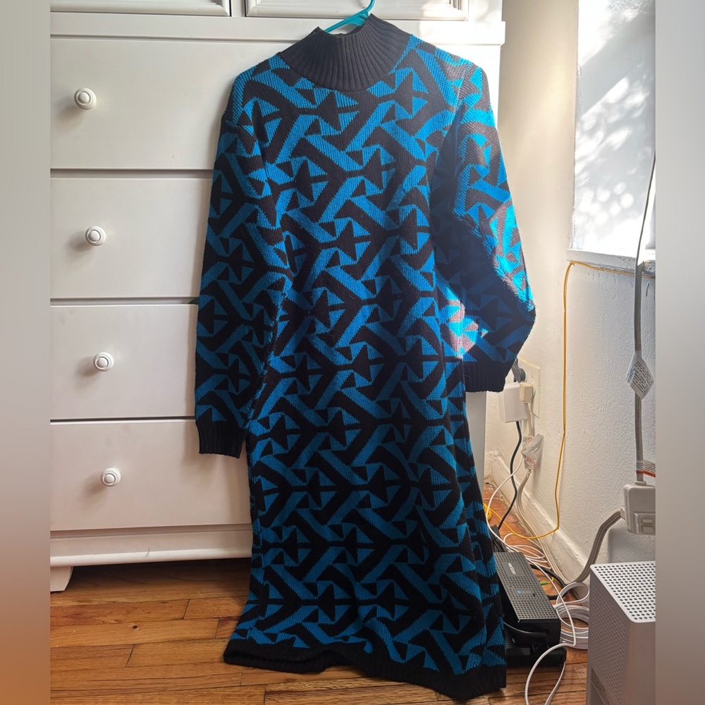 vintage art deco sweater dress